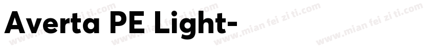 Averta PE Light字体转换
